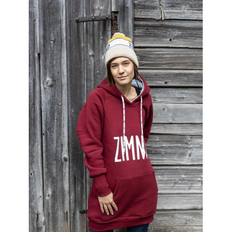 Bluza Hoodie Bordowa Lookbook