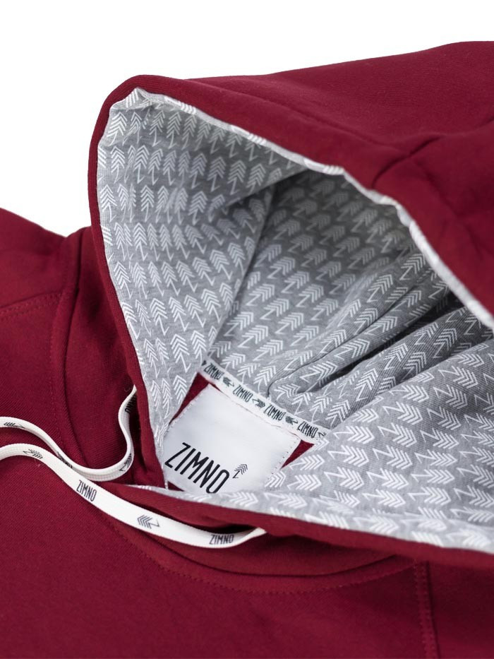 Bluza Hoodie Bordowa Bluza Hoodie Bordowa