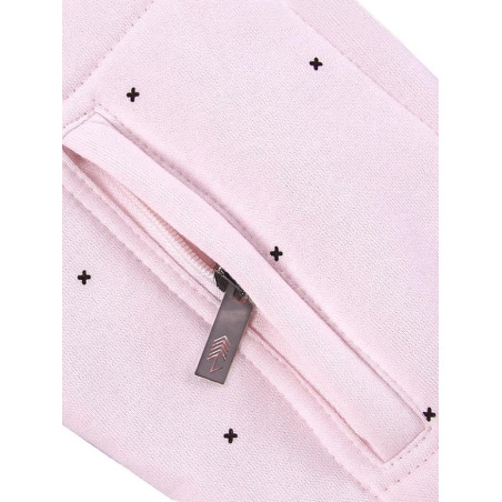 Bluza Hoodie Różowa Krzyżyki