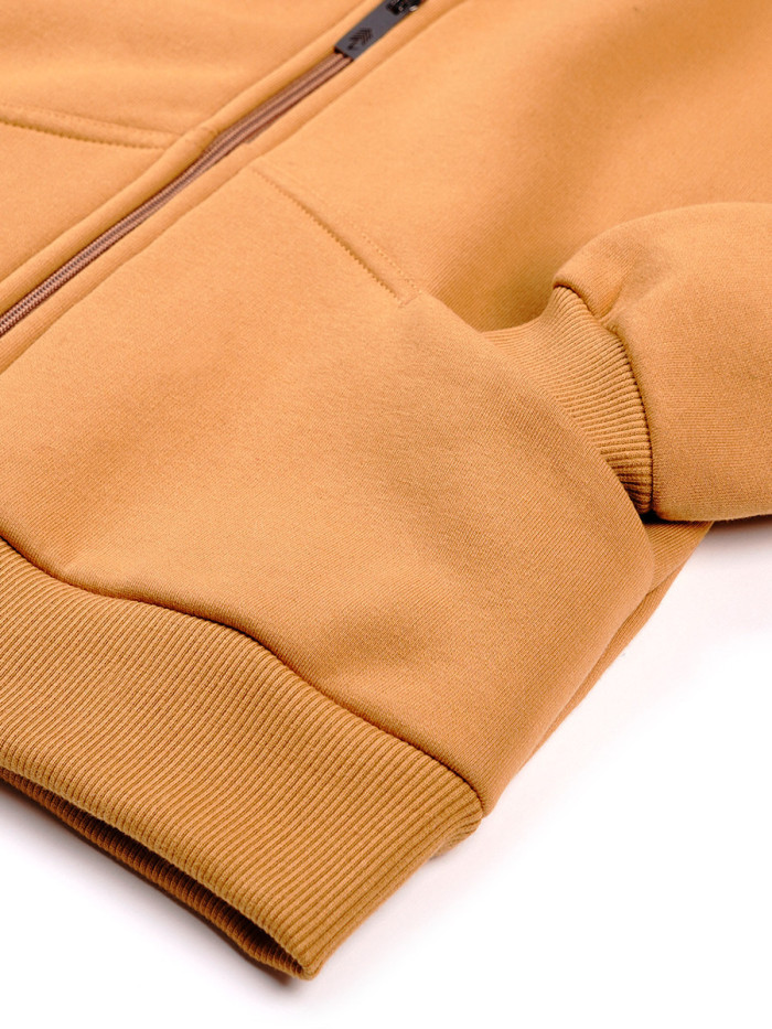 Bluza Męska Rozpinana Musztardowa Bluza Męska Rozpinana Musztardowa