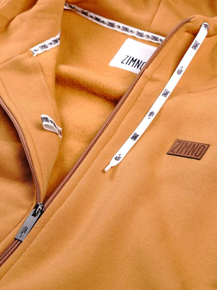 Bluza Męska Rozpinana Musztardowa Bluza Męska Rozpinana Musztardowa