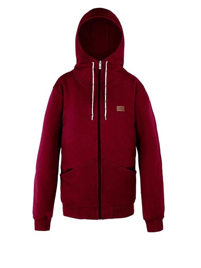 Bluza Męska Rozpinana Bordowa Bluza Męska Rozpinana Bordowa
